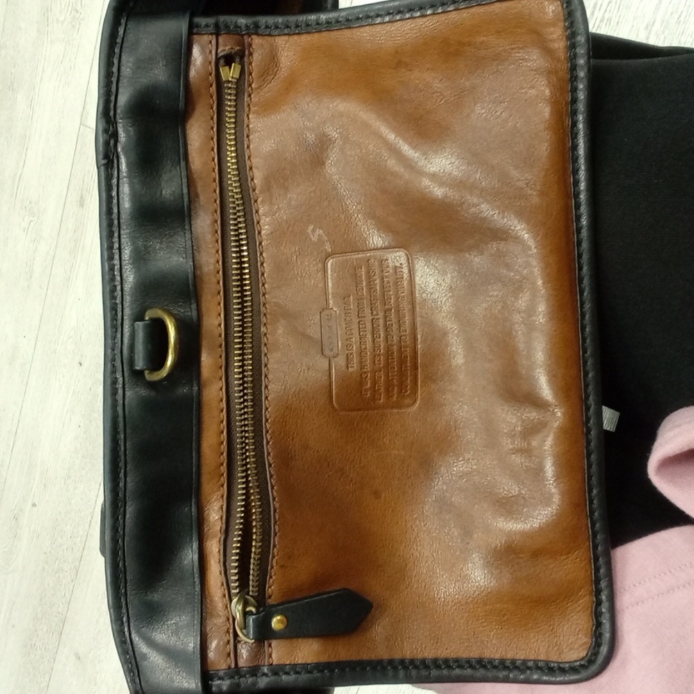 Coach Brown Leather Tote Bag - Picture 9 of 10